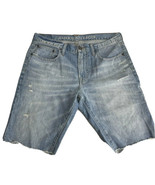 american eagle men jean Bermuda shorts raw Hem size 35 - £14.80 GBP