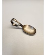 carlton silver plate finger hole spoon - $15.29