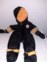 Pittsburgh Steelers Snowsuit 6-9 Mo Reversible One-Piece Outdoor Cold Weather - £15.97 GBP