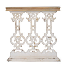 Classic Vintage White Wash Farmhouse Console Table, 32&quot; - £189.92 GBP