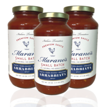 Marano&#39;s Small Batch Premium Pasta Sauce, Arrabbiata, 24 oz. (Pack of 3) - £32.83 GBP