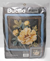 Bucilla Needlepoint Pillow Or Picture Kit Yellow Tree Peony 14x14 #4651 Nip - £31.86 GBP