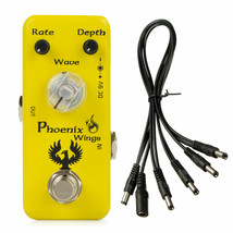 Movall MP-317 Phoenix wings Tremolo Mini Pedal + 5 Way PDC Power Quality Cable - £29.72 GBP