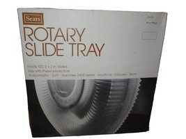 Vintage Sears Rotary Slide Tray Holds 100 2&quot; x 2&quot; Slides 39902 - £37.78 GBP