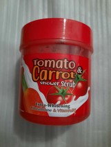 Tomato carrot shower scrub+ glutathione & vitamin B3 by RDL.700G - $31.00