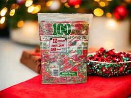 Vintage Gibson Cleo Kitschy Christmas Wrap 100 Ft 30”x30” Holiday Prints... - $24.87