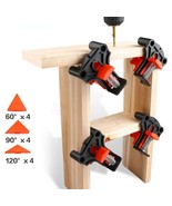 Wood Angle Clamps Woodworking Clips DIY Fixture Hand Tool Set 60/90/120 ... - £7.15 GBP