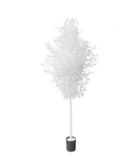 6Ft Ficus Trees Artificial, Large White Fake Tree Faux Plant For Home In... - $135.99