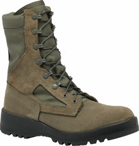 Belleville Hot Weather Steel Toe Boots 600ST Sage Leather Sz 6.5R - NEW IN BOX - £73.57 GBP