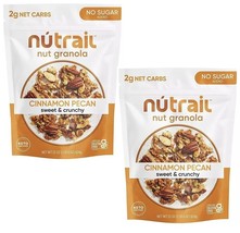 2  Packs Nutrail Low Carb Keto Nut Granola, Cinnamon Pecan, 22 Oz. - $37.90
