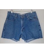 Harley-Davidson Cutoff Jean Shorts High Waist Blue Denim Soft Distressed... - $796.69 MXN