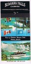 Matchbook Cover Niagara Falls Canada Night Maid Of The Mist Flags - $2.96