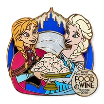 Frozen Disney Pin: Food and Wine Elsa and Anna - £31.89 GBP