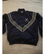Small Regular - USAF Air Force PT PTU Physical Fitness Jacket Blue Pocke... - $286.11 MXN