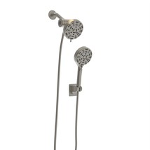 Multi Function Dual Shower Head - Shower System with 4.7&quot;  Brushed Nickel - £81.87 GBP