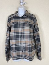 Columbia Womens Size L Gray Plaid Button Up Shirt Long Sleeve Pocket TX ... - £5.80 GBP