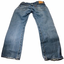 Levis 501 Mens Jeans Straight Leg Button Fly Med Wash 35x32 Vtg (Actual 34x29.5) - £48.29 GBP