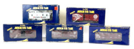 New in Box American Flyer S Gauge Boxcar &amp; Hopper  Caboose Lot of Five - $118.79