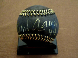 Hank Aaron # 44 Atlanta Braves Brewer Hof Signed Auto Black Oml Baseball Jsa Loa - £699.96 GBP