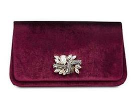 I.n.c. Mishel Velvet Brooch Clutch - £31.87 GBP