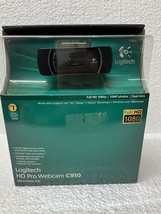 Logitech Pro C910 1080p Full HD Webcam Stereo 2 Mics 10MP PC/MAC Open Box - $37.13