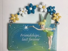 Wall sign DISNEY TINKERBELL Friendships Last Forever CERAMIC DOOR PLAQUE - $19.78