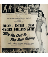 1949 Take Me Out To The Ball Game Movie Advertisement Frank Sinatra DWJJ17 - €25,58 EUR