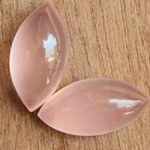 GTL 8x16mm certificate marquesita pink quartz Gemstone wholesale 50 piece a1 - £23.65 GBP
