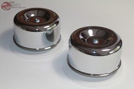 Bee Hive 2 5/8 Chrome Air Cleaners Smooth Short Custom Truck Hot Rat Rod Gasser - £39.55 GBP