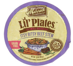 [Pack of 4] Merrick Lil&#39; Plates Grain Free Itsy Bitsy Beef Stew 3.5 oz - £30.65 GBP