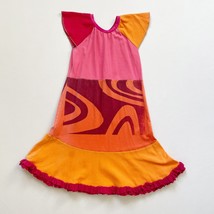 CourtneyCourtney Dress Girls 6/7 Pink Red Short Sleeve Twirly Skirt Colorblock - £14.19 GBP