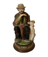 Flambro Emmett Kelly Jr Musical Figurine Send in Clowns Dog Suitcase Umb... - €42,97 EUR