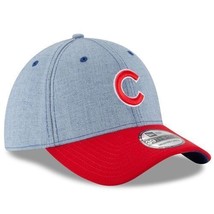 Chicago Cubs MLB  New Era 3930 Change Up Fitted Hat Heathered Royal/Red Size S/M - £22.00 GBP