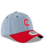 Chicago Cubs MLB  New Era 3930 Change Up Fitted Hat Heathered Royal/Red ... - £21.69 GBP
