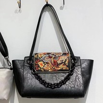 Chinese Style Embroidery Female Shoulder Bags 2022 New Retro Large Capacity  Han - £95.98 GBP