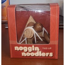 Noggin Noodlers Tied Up Brain Teaser Game Puzzle Wooden with directions - $16.90