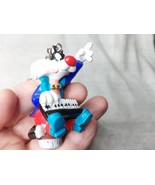 Handpainted Vintage Keyboard Playing Warner Bros Sylvester Keyring - $21.26