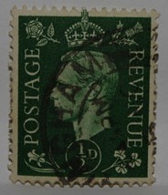 Vintage Stamps British Great Britain England Uk Gb 1/2 D George Vi Stamp X1 B6 - £1.37 GBP