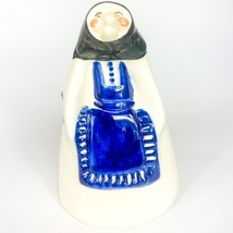 Kitchen Witch Baba Yaga Ceramic Utensil Holder Blue on White - £19.45 GBP