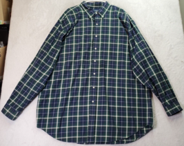 Ralph Lauren Shirt Mens 2XLT Multi Plaid Cotton Long Sleeve Collared But... - £24.66 GBP