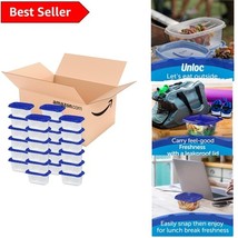 Ziploc Food Storage 24 Count Mini Rectangle Containers - Smart Snap &amp; Le... - $7.28