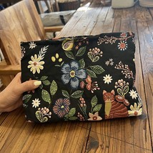 New Fashion Embroidered Jacquard Clutch Makeup Bag Cosmetic Bag Travel Toiletry  - £48.69 GBP