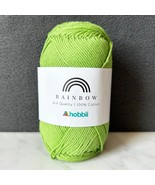 Hobbii Rainbow 8/4 Quality 100% Cotton Yarn - 1 Skein Color Green #84 - $175.77 MXN