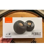 CREATIVE PEBBLE MODERN 2.0 USB 45 DEGREE ELEVATED DESKTOP SPEAKERS - BLACK - €21,32 EUR