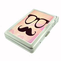 Cool Mustache D9 Cigarette Case with Built in Lighter Metal Wallet - £15.83 GBP