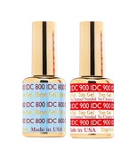 DND DC Duo Top Coat No Cleanse 900 &amp; Base Coat 800 Soak Off Gel Polish 2024 - £10.38 GBP