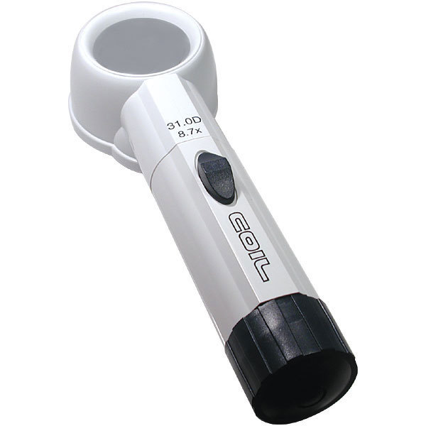 8.7X COIL LED Lighted Hand Held Stand Magnifier - 1.3 Inch Lens - $98.95