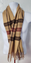 Vintage Royal Scot  Mens Plaid Scarf Soft Winter Shawl Lightweight Cold-... - $11.87