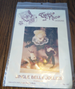 Jingle Belly Jollies 6&quot; tall Christmas Ornament Jingle Bell Bodies Pattern - £6.23 GBP