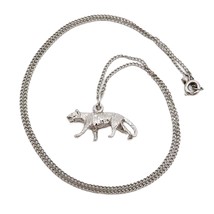 Vintage Sterling Silver 3D M&amp;M Tiger Charm Pendant Necklace with Chain 1... - $45.00